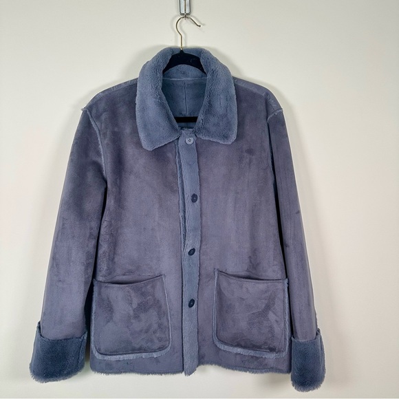 Brandon Thomas Jackets & Blazers - Great Condition-Women's Reversible-Grayish Blue/Periwinkle Jacket- Large